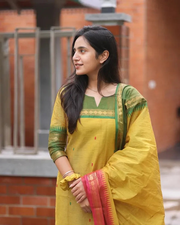 PREMIUM KANCHI COTTON SUIT SET
