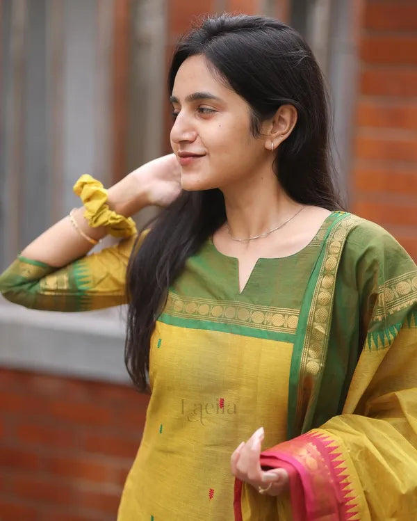 PREMIUM KANCHI COTTON SUIT SET