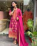 PREMIUM RESHMI PINK SUIT SET