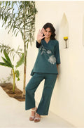 Premium Cotton Embroidery Kurta Set | Pintex Work & Utility Palazzo