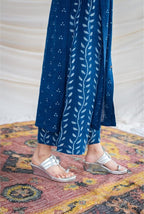Blue Cotton Shirt Style Kurta Palazzo Co-Ord Set for Women