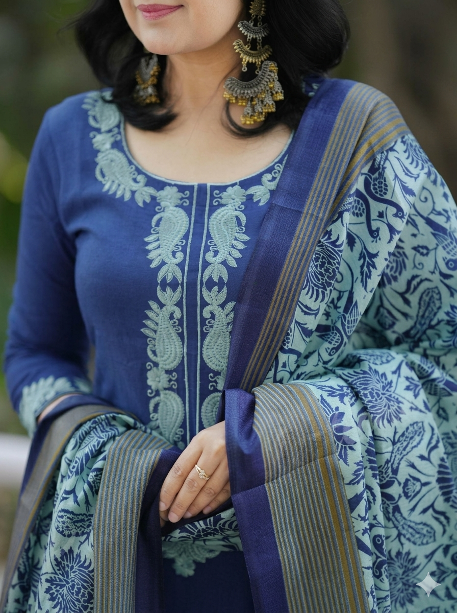 ROYAL BLUE HANDLOOM ELEGANCE 💙