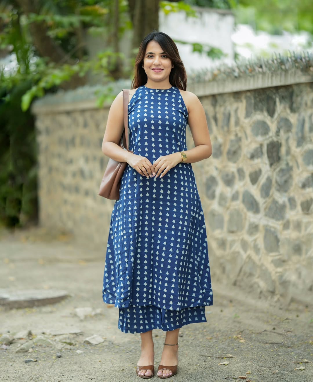 Women’s Cotton Printed Maxi Dress | Elegant Casual Summer Wear