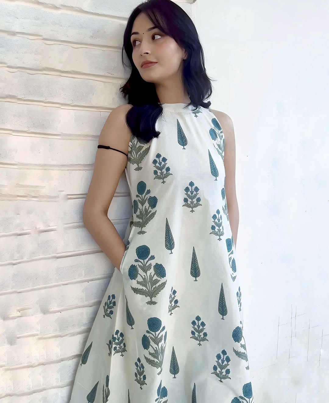Chic Floral Hand-Block Print Cotton Flex Co-ord Set