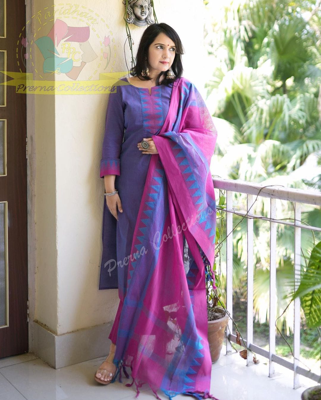 Premium South Cotton Handloom Kurti Set 🌸