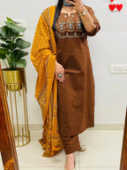 Premium Pure Fine Cotton Kurti Set 💖