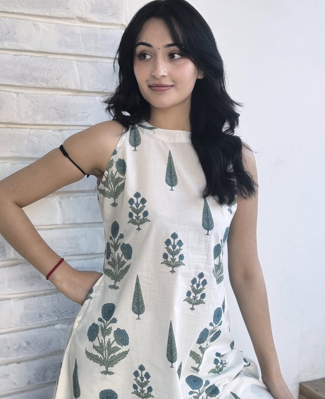 Chic Floral Hand-Block Print Cotton Flex Co-ord Set