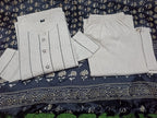 Handloom Khadi Kantha Kurta Set 🖤