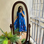 Premium Blue 💙 Cotton Midi Dress 🌟
