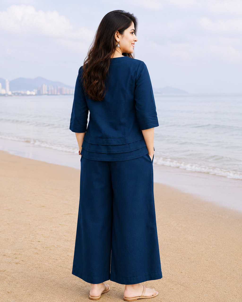 Elegant Cotton Slub Co-ord Set