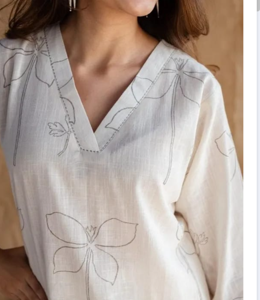 Simple Yet Elegant Pure Cotton Kurti & Palazzo Set-Perfect For Day Events