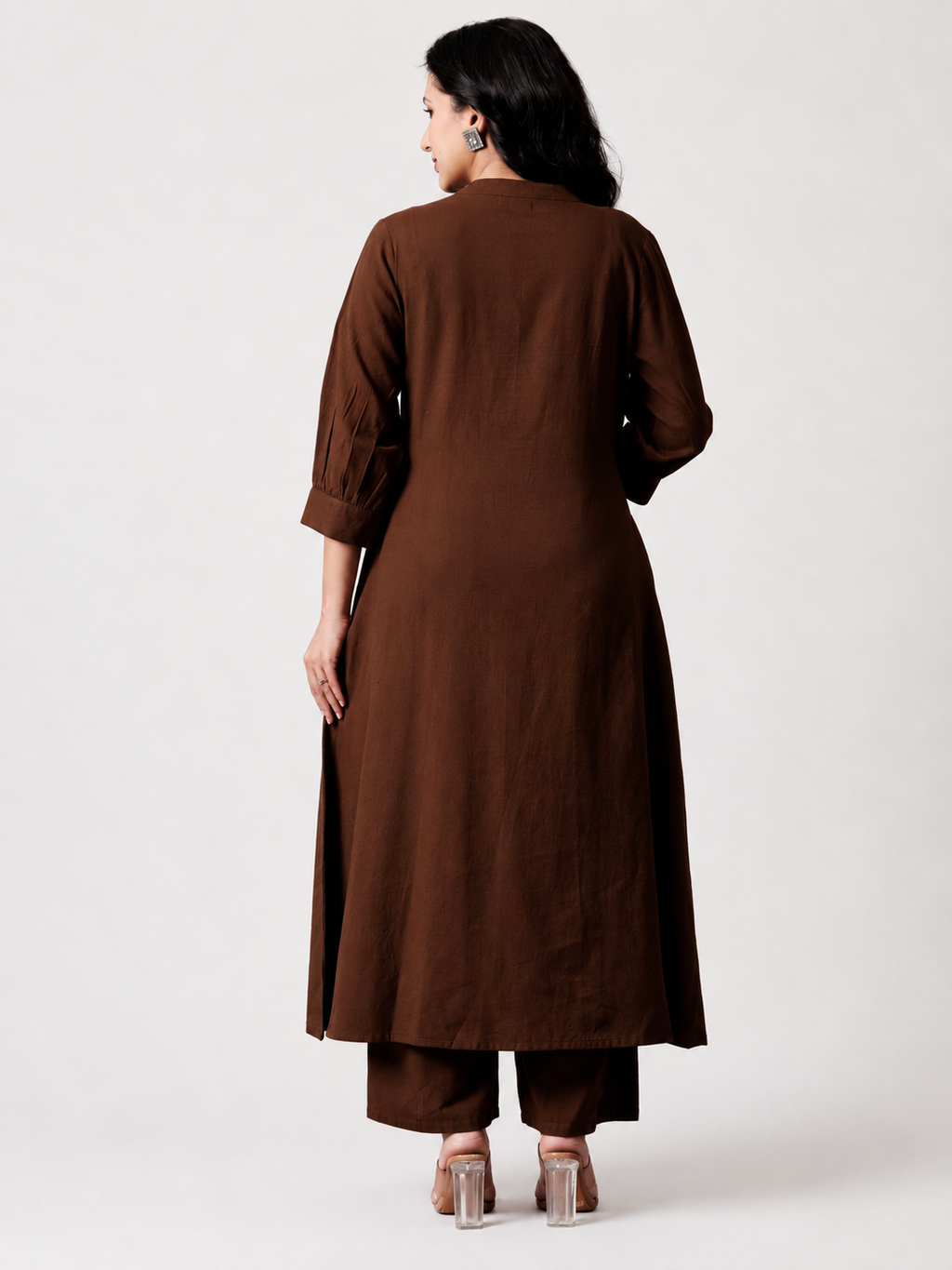 Women's's Pure Cotton Embroidered Kurta Women | Floral Neck & Hem Embroidery | Cotton Kurta Women |