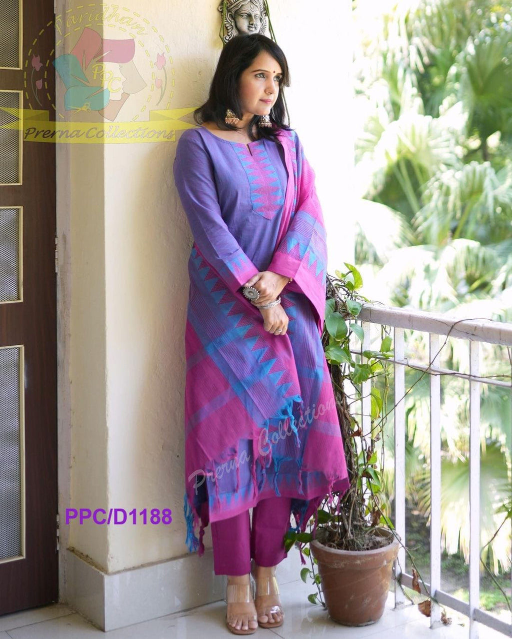 Premium South Cotton Handloom Kurti Set 🌸