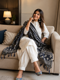 Handloom Khadi Kantha Kurta Set 🖤