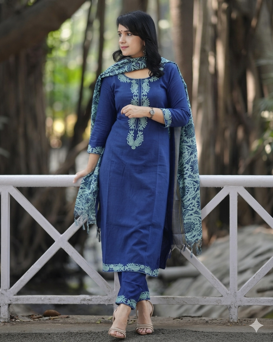 ROYAL BLUE HANDLOOM ELEGANCE 💙