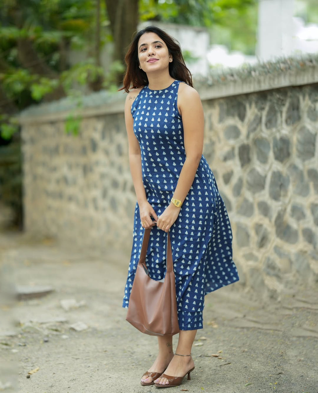 Women’s Cotton Printed Maxi Dress | Elegant Casual Summer Wear